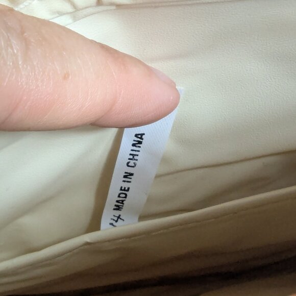 Allen Edward World Map Leather Fanny Pack Belt Bag Tan Beige Travel Vacation NEW - Picture 7 of 7